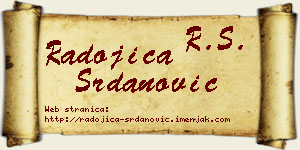 Radojica Srdanović vizit kartica